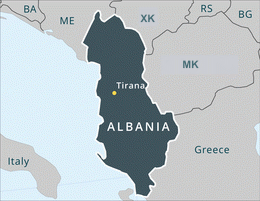 map Albania