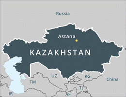 map Kazakhstan