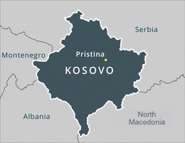 map Kosovo