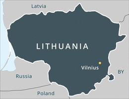 map Lithuania